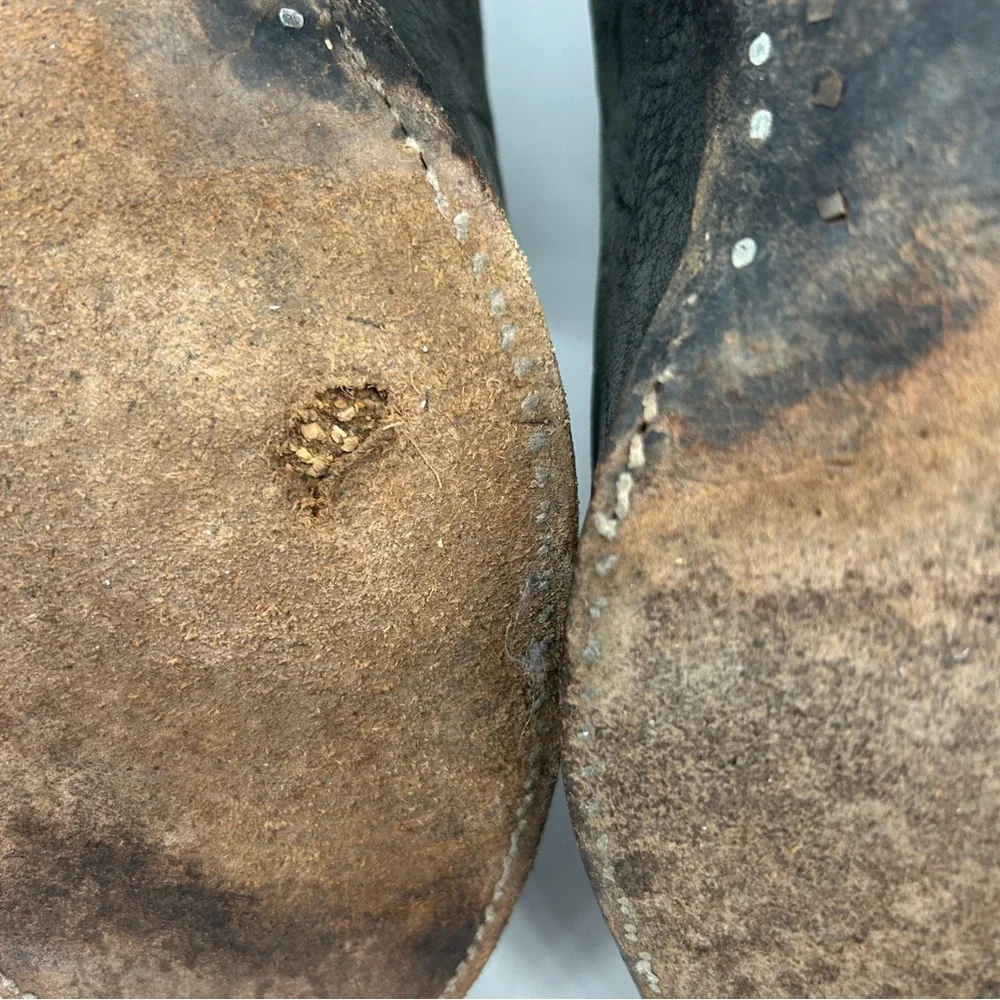 Tony Lama Vintage Rough Out Leather Cowboy Western Boots Size‎ 10.5D